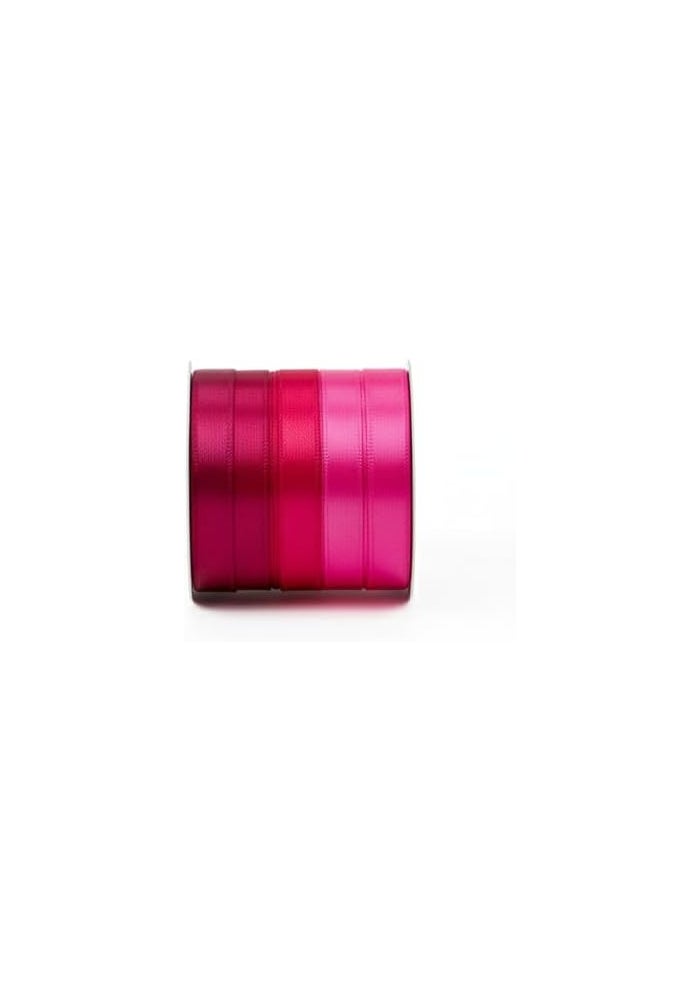 DAISO 5-Colour Wrapping Ribbon - Strong Pink - Decorative Ribbon for Gifts, Crafts & DIY Projects - Image 2